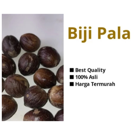 

Biji Pala (Garansi 100% asli Murni) 100 gram