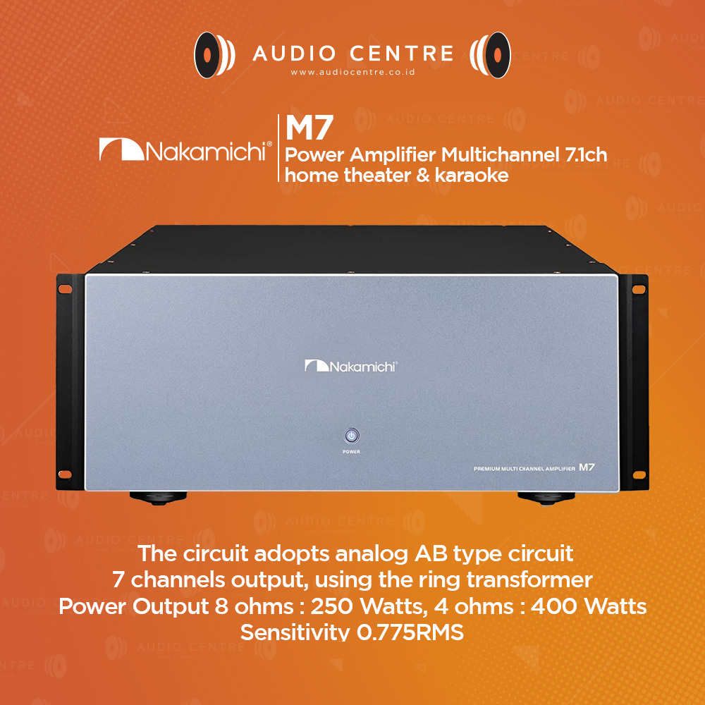 Nakamichi M7 Power Amplifier Multichannel 7.1ch home theater karaoke