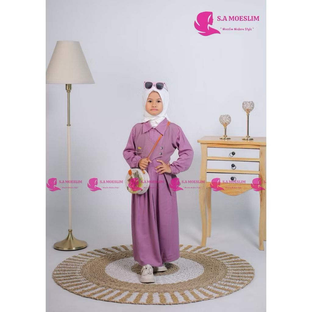 Afifah Dress Gamis Anak Terbaru 2025 Gamis Anak Putih Gamis Anak Modern Gamis Lebaran  Gamis Anak Ba
