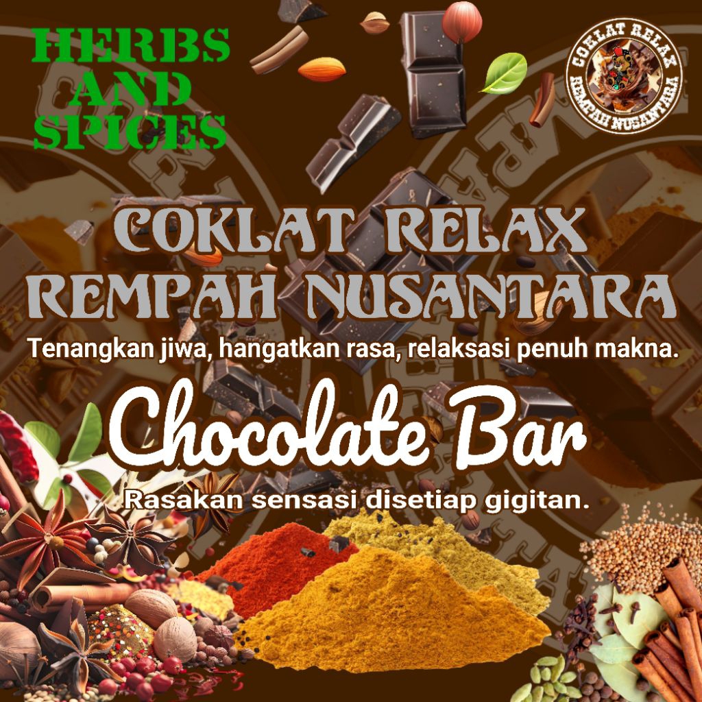 

Coklat relax rempah Nusantara 3pcs