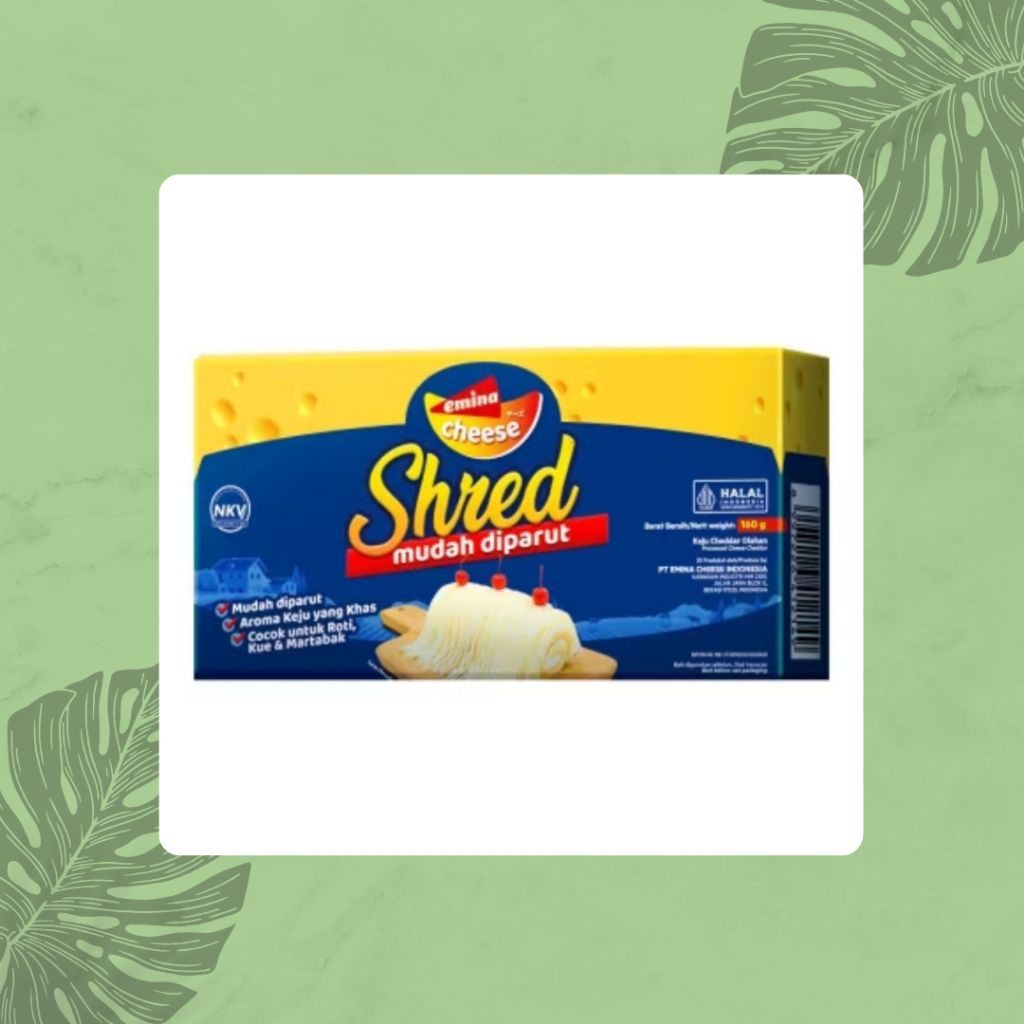 

Emina Cheese Shred Mudah DiParut 160gr