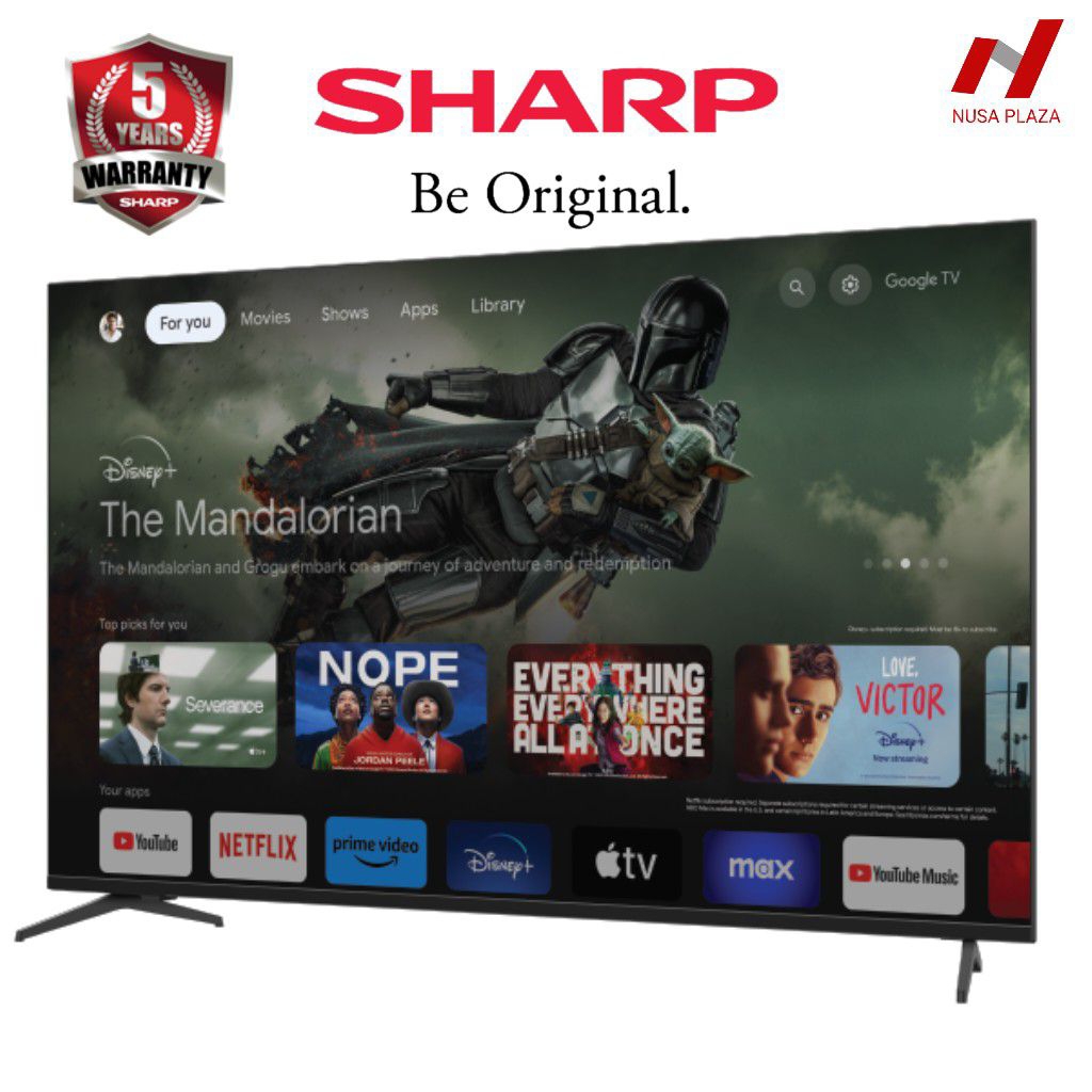 TV SHARP 50 / 55 / 65 / 75 inch FJ1I Series 4K GOOGLE TV