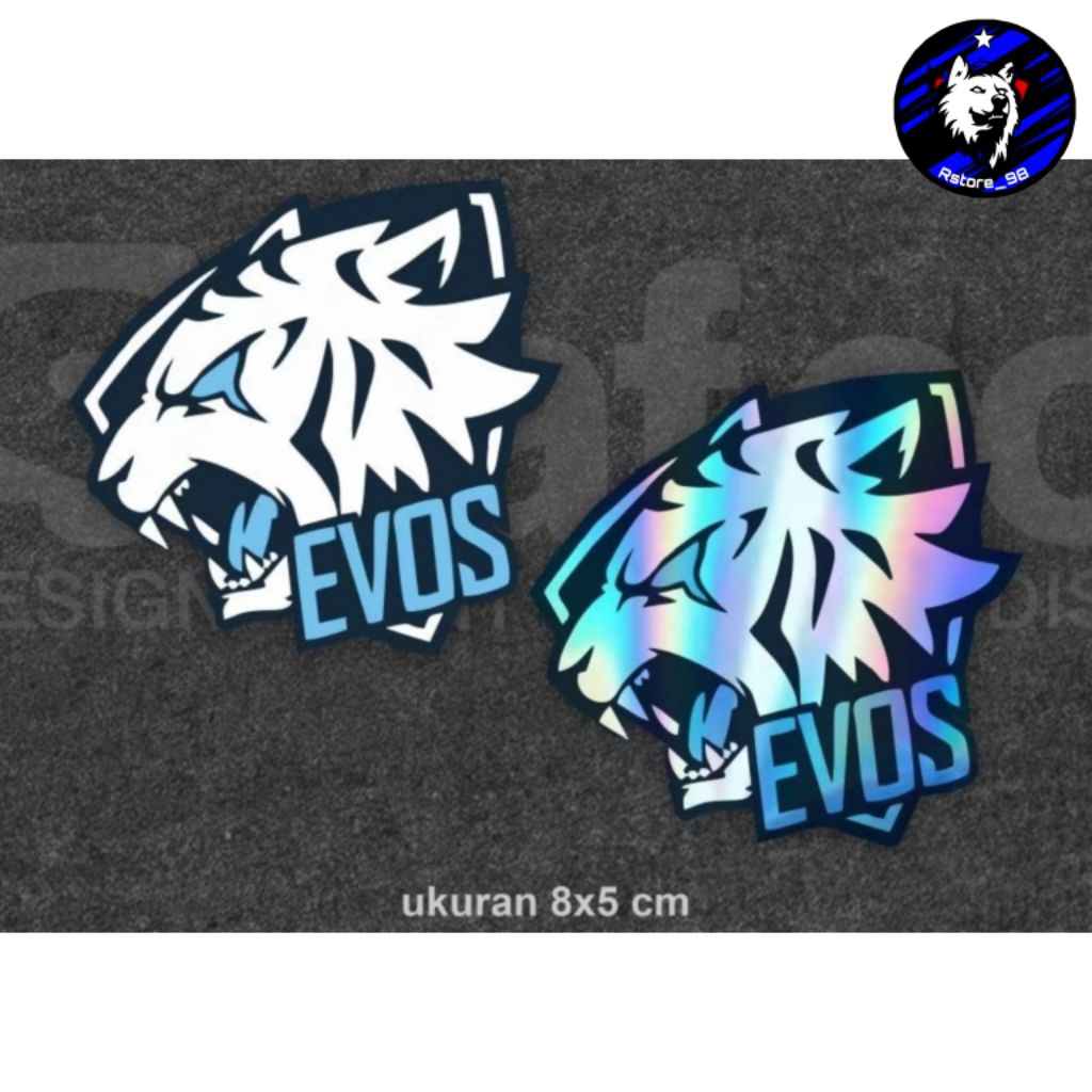 

STICKER STIKER CUTTING EVOS VINYL HOLOGRAM 7CM