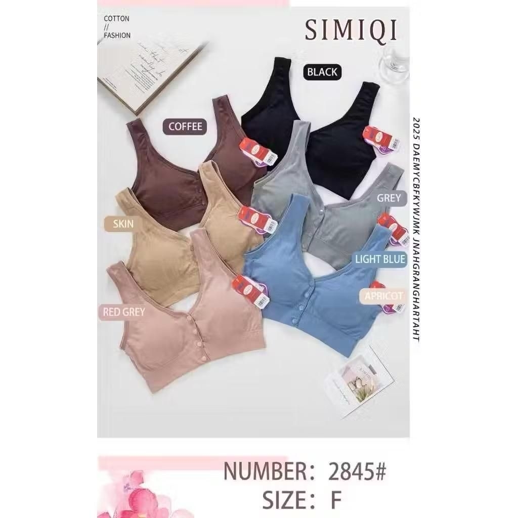 1 PCS // BH Wanita Push Up Kait Kancing Depan Bahan Rajut Lembut & Nyaman SIMIQI 2840