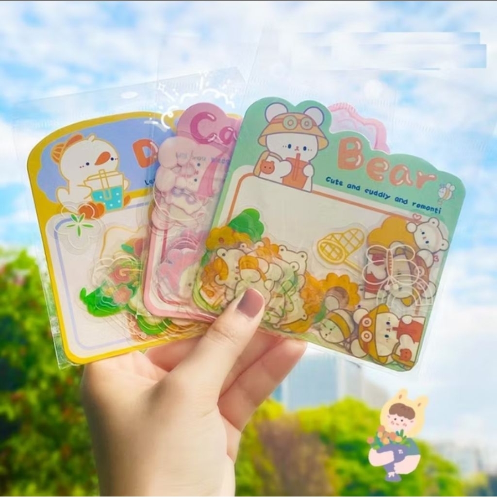 

HI565 Stiker PVC 30pcs Gambar Hewan Kucing Kelinci Untuk Jurnaling