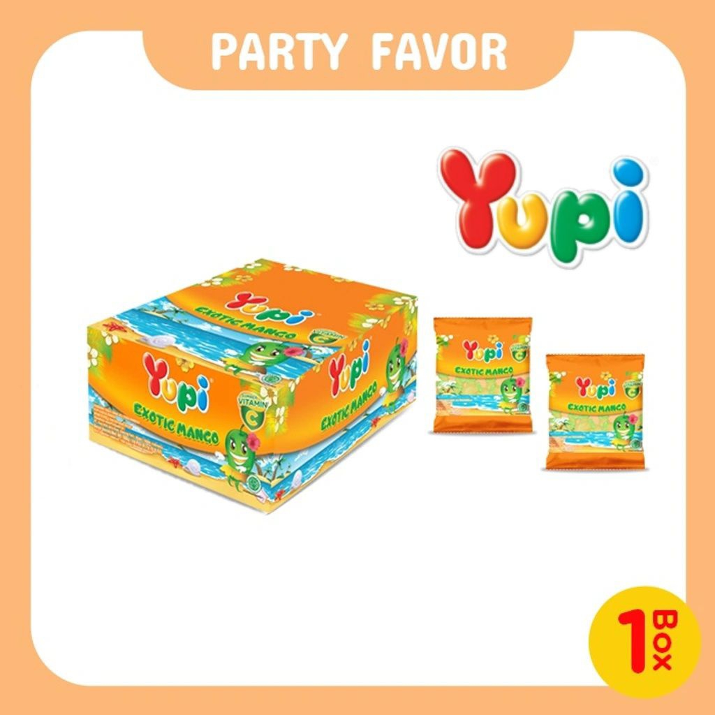 

GSV Permen YUPI EXOTIC MANGO 1 Box isi 24 Rasa Buah Mangga