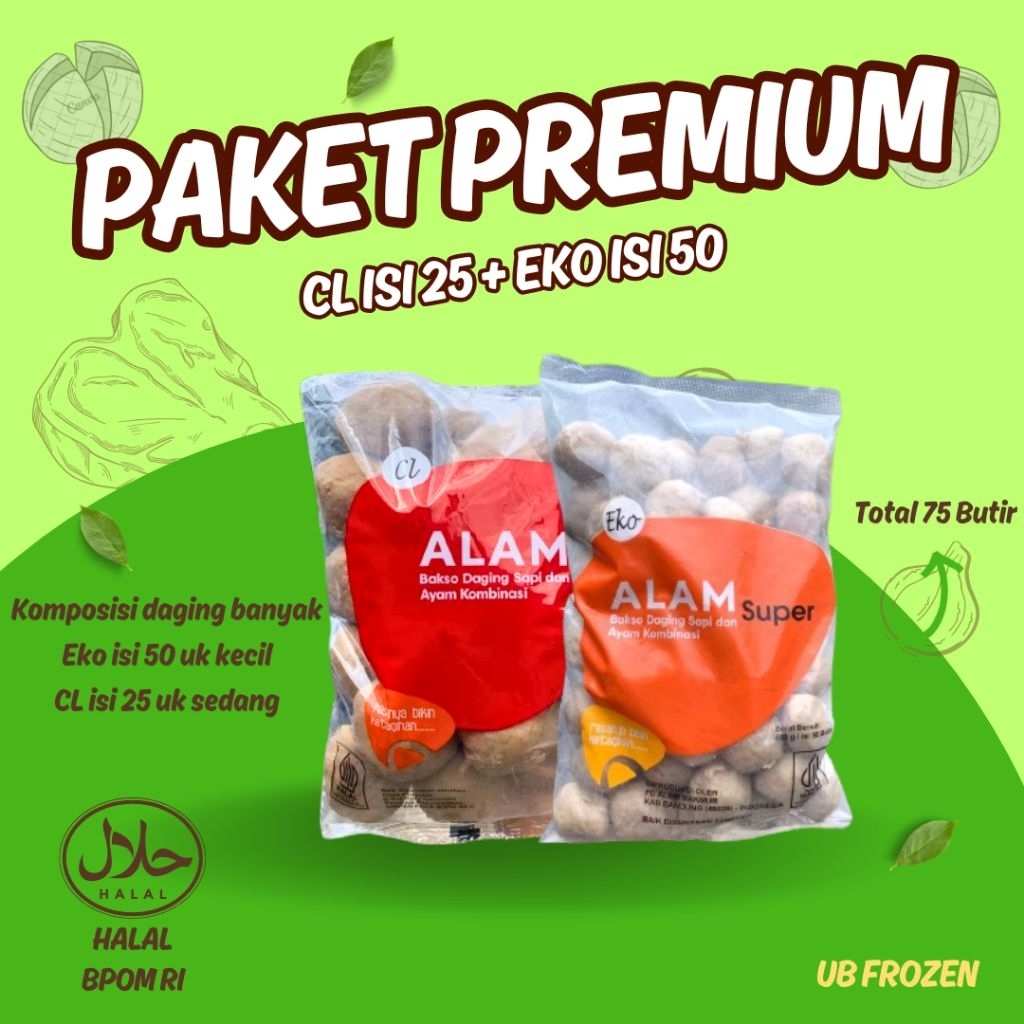 

Paket PREMIUM Baso Alam Super EKO50 + CL25