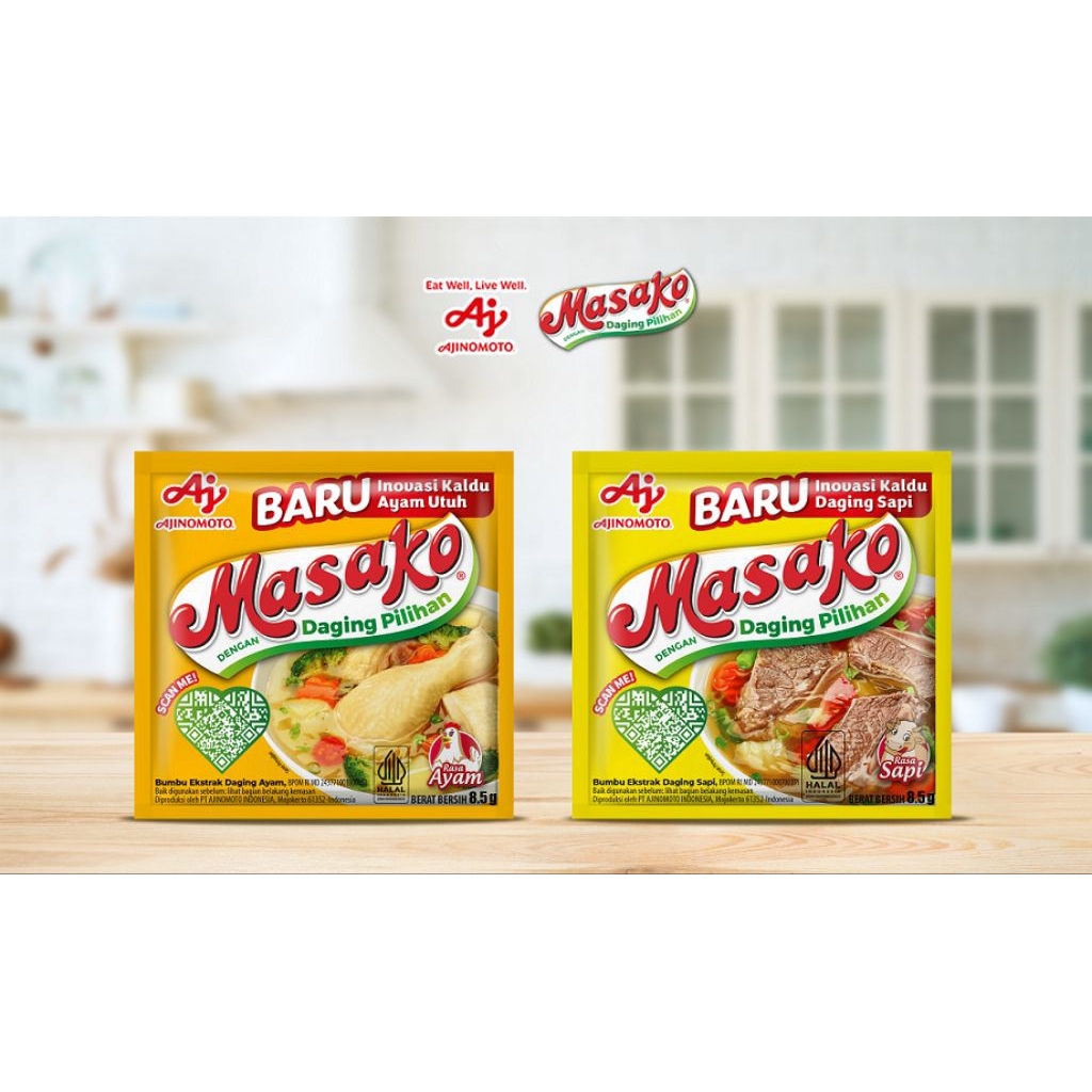 

Masako Sachet Sapi / Masako Sachet Ayam Daging Pilihan/ Masako Bumbu Penyedap Rasa Ecer Masako Penyedap Rasa Ayam 8,5gr Masako Penyedap Sapi 11g