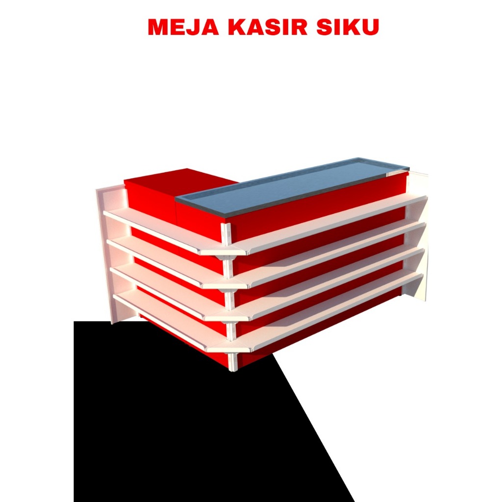 Grosir Murah Meja Kasir dan Rak Backwall Minimarket Produk Original Bukan Kw