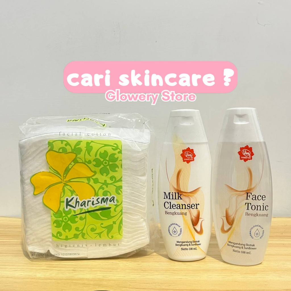 3IN1 PAKET HEMAT VIVA MILK CLEANSER 100 ML - VIVA TONIC CLEANSER 100 ML - PEMBERSIH WAJAH