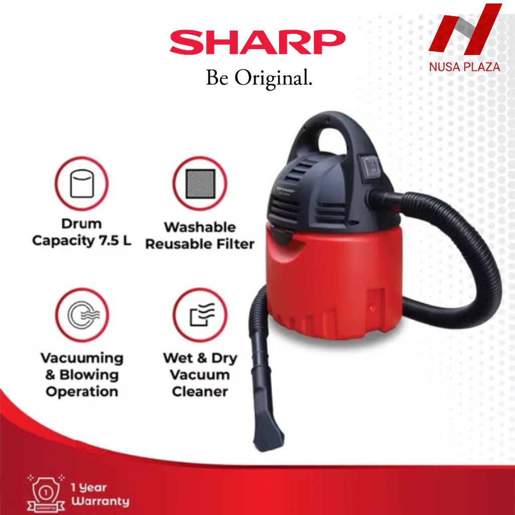 VACUUM CLEANER SHARP EC-CW60 basah dan kering - 600 Watt