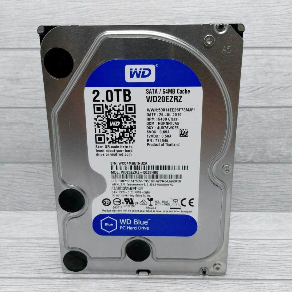 Hardisk WD Blue Rpm 7200 Sata 3.5'' For Computer Kapasitas 2TB/1TB/500GB Harddisk