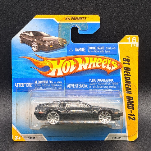 2010 Hot Wheels - '81 Delorean DMC-12 - Short Card