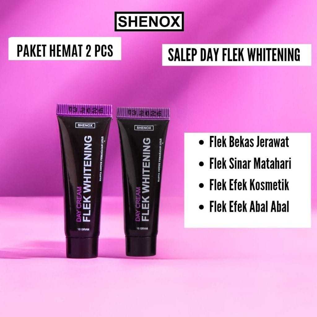 Shenox Skincare 2 Pcs Salep Flek Day Whitening Resmi BPOM | Salep Pagi Flek Hitam / Salep Flek Hitam
