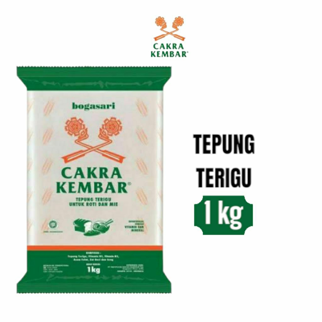 

TEPUNG TERIGU CAKRA KEMBAR 1 kg