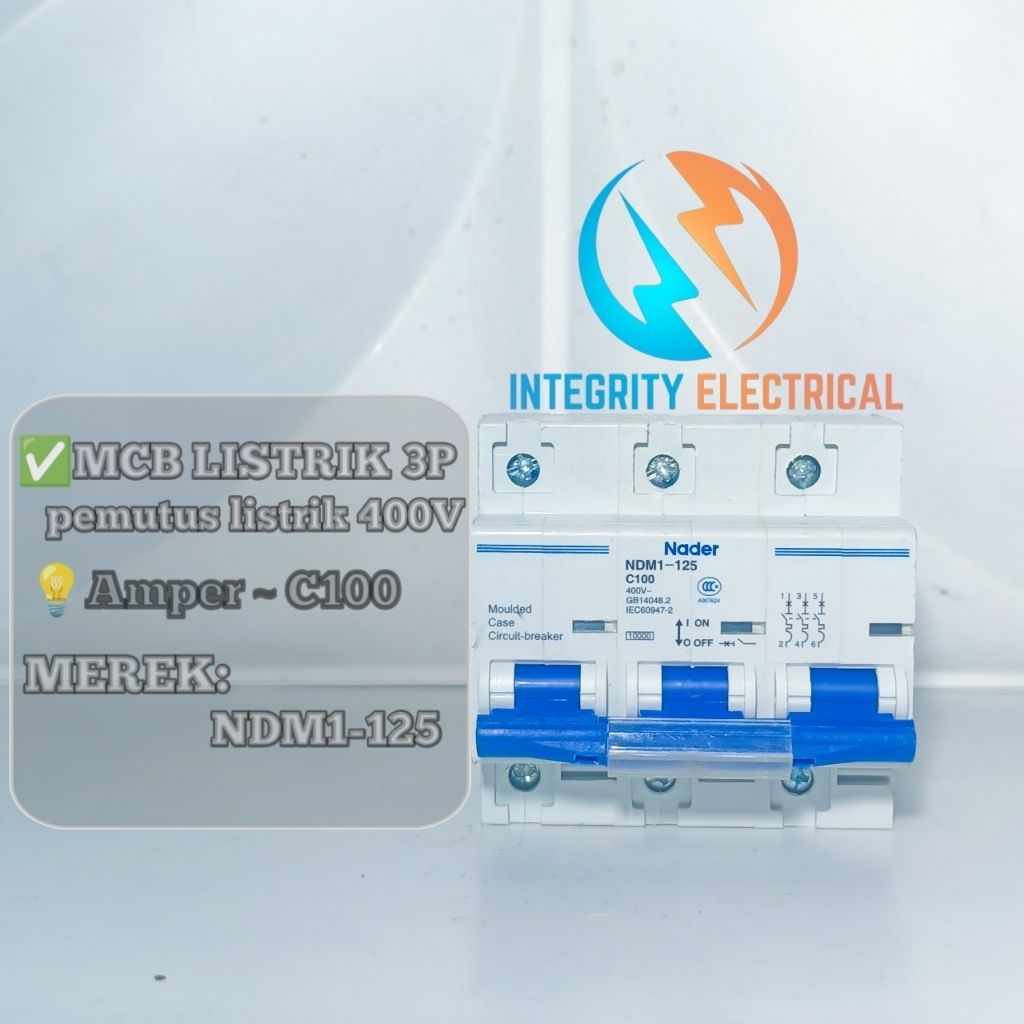 MCB Nader 3Phase 100A Nader NDM1-125