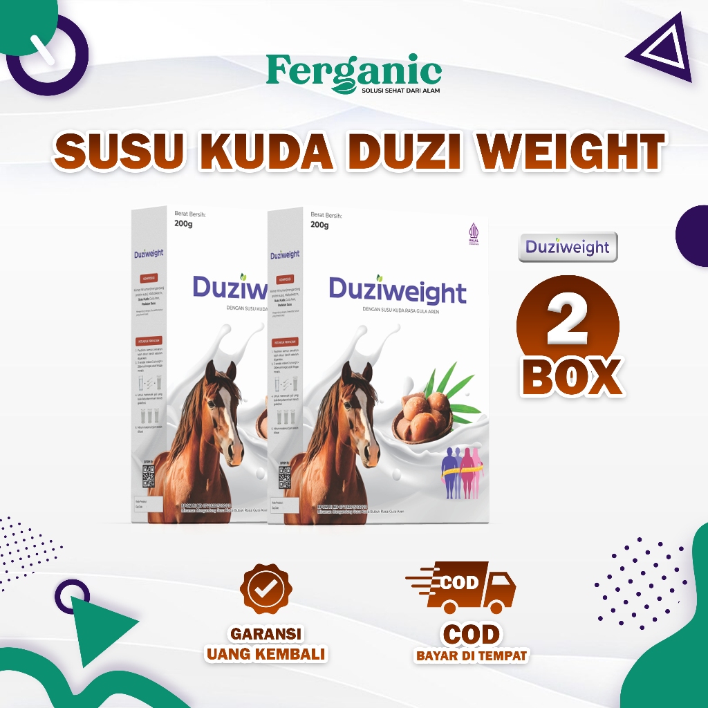 

Duzi Weight - Susu Kuda Penambah Berat Badan Duziweight Asli Original Paket 2 Box