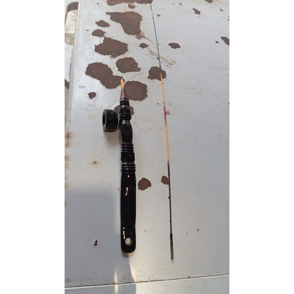 joran wader nilem paray Regis dll sangat lentur, bahan tanduk, kayu & akrilik 50cm ~2meter