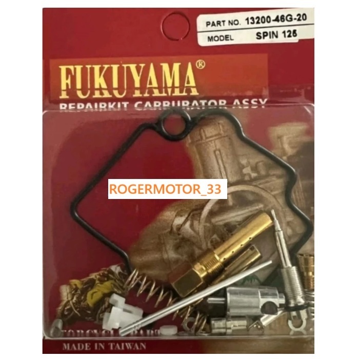 REPAIR KIT KARBURATOR CARBURATOR KARBU SPIN 125 FUKUYAMA ORI