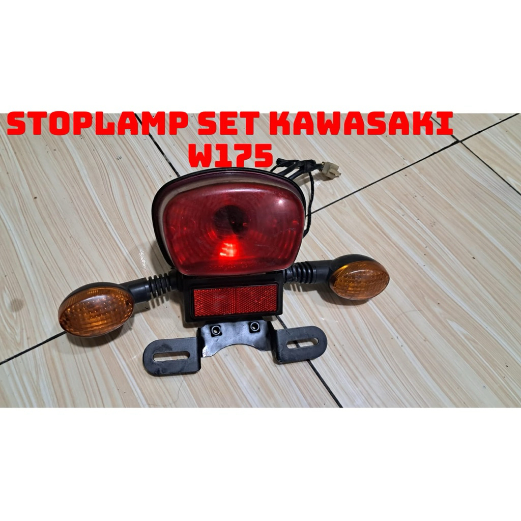 stop lamp lampu belakang kawasaki w 175 set kumplit