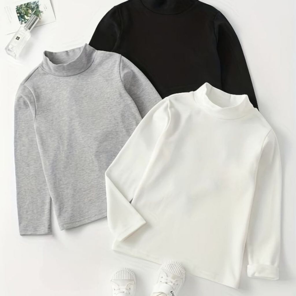 Manset anak perempuan dan laki-laki lengan panjang kaos manset murah berkualitas