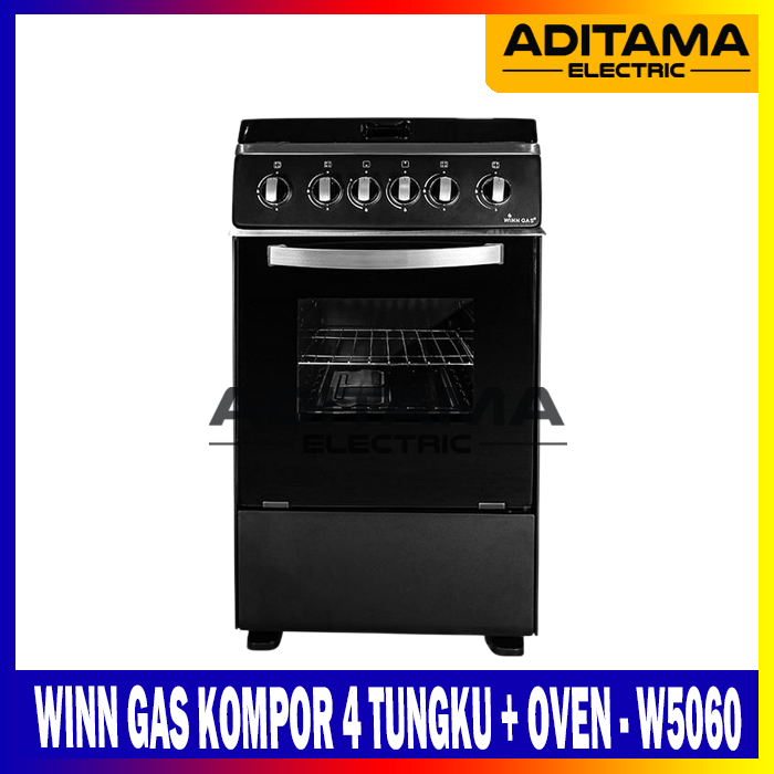 WINN GAS KOMPOR GAS FREE STANDING 4 TUNGKU + OVEN W5060 W-5060 W5060A