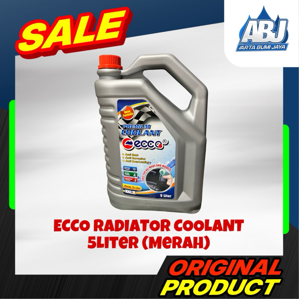 Radiator Coolant Universal Mobil Motor Ecco 5L