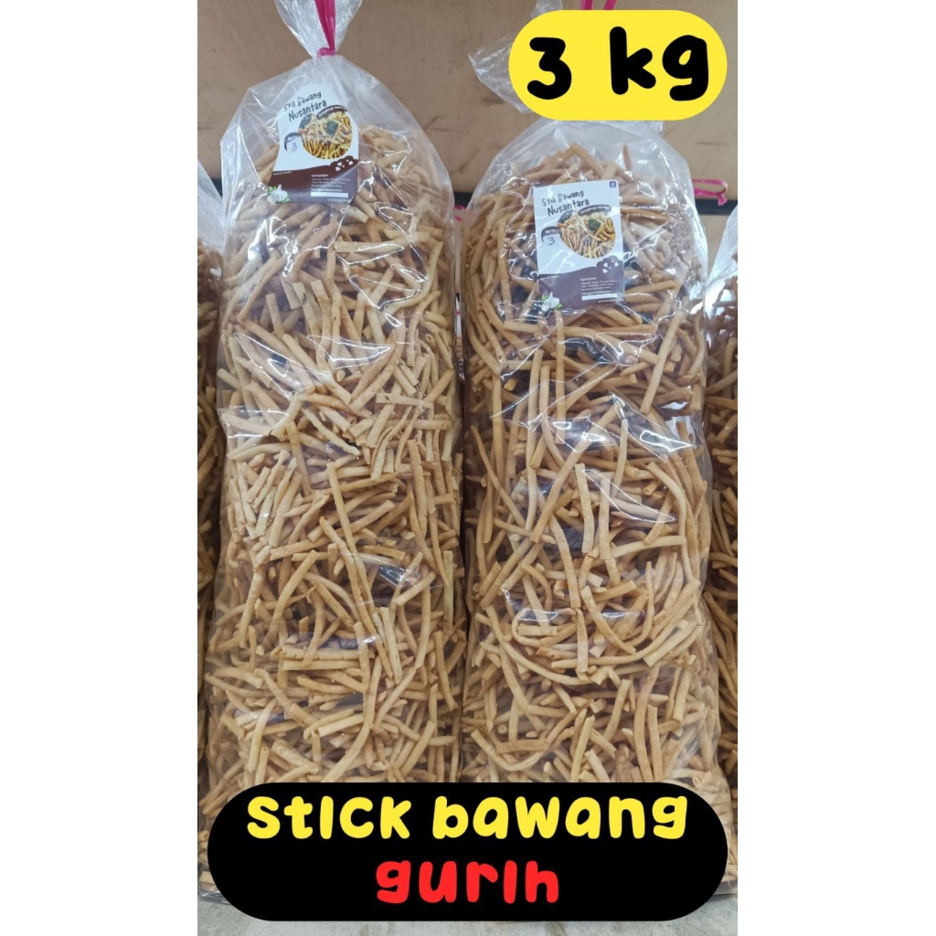

1ball isi 3 kg STICK BAWANG GURIH, premium krezz renyah✓