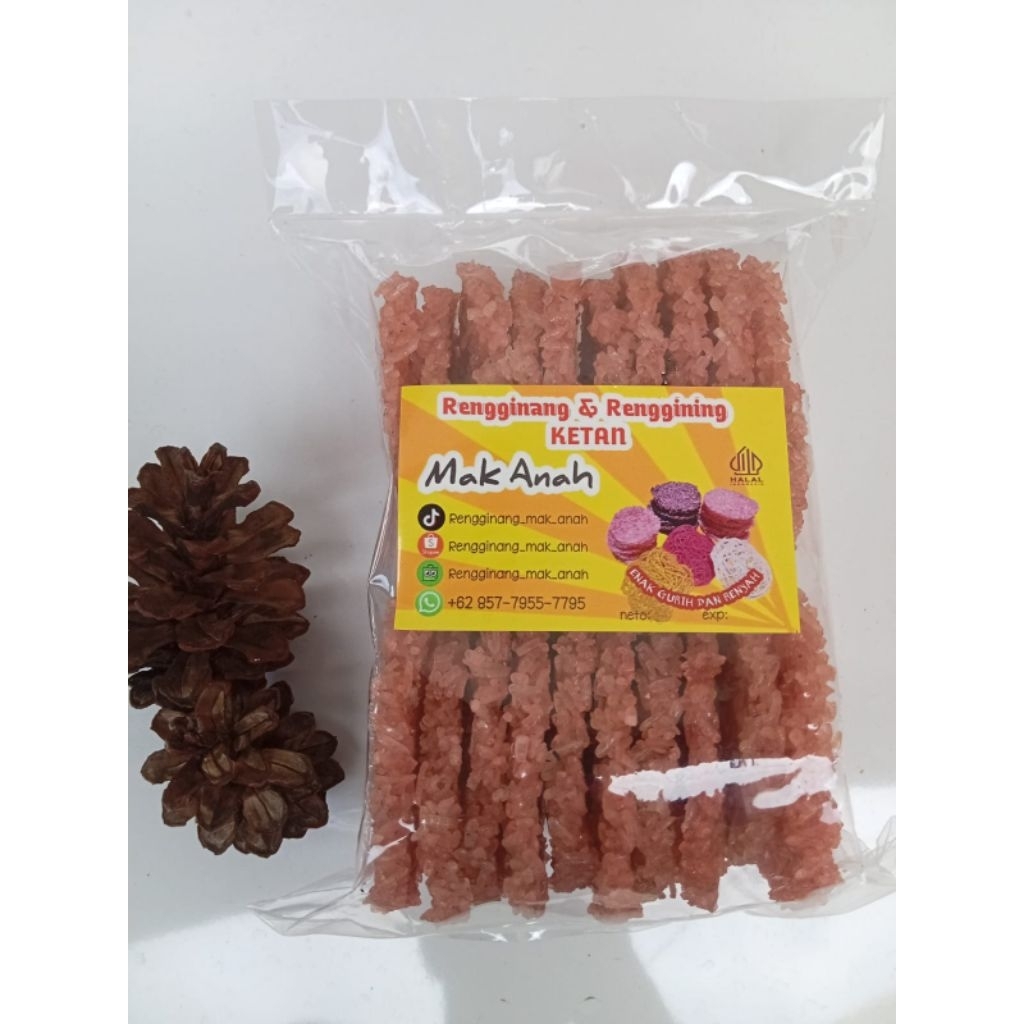 

oleh oleh banten / rengginang mentah renyah terasi udang / camilan khas banten / isi 20 pcs 500g