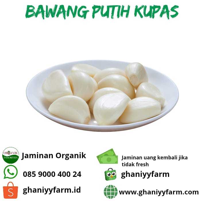 

Bawang Putih Kupas Organik 250 Gram