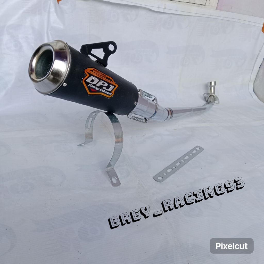 knalpot recing DPJ GP1 untuk motor supra karisma revo shogun vega
