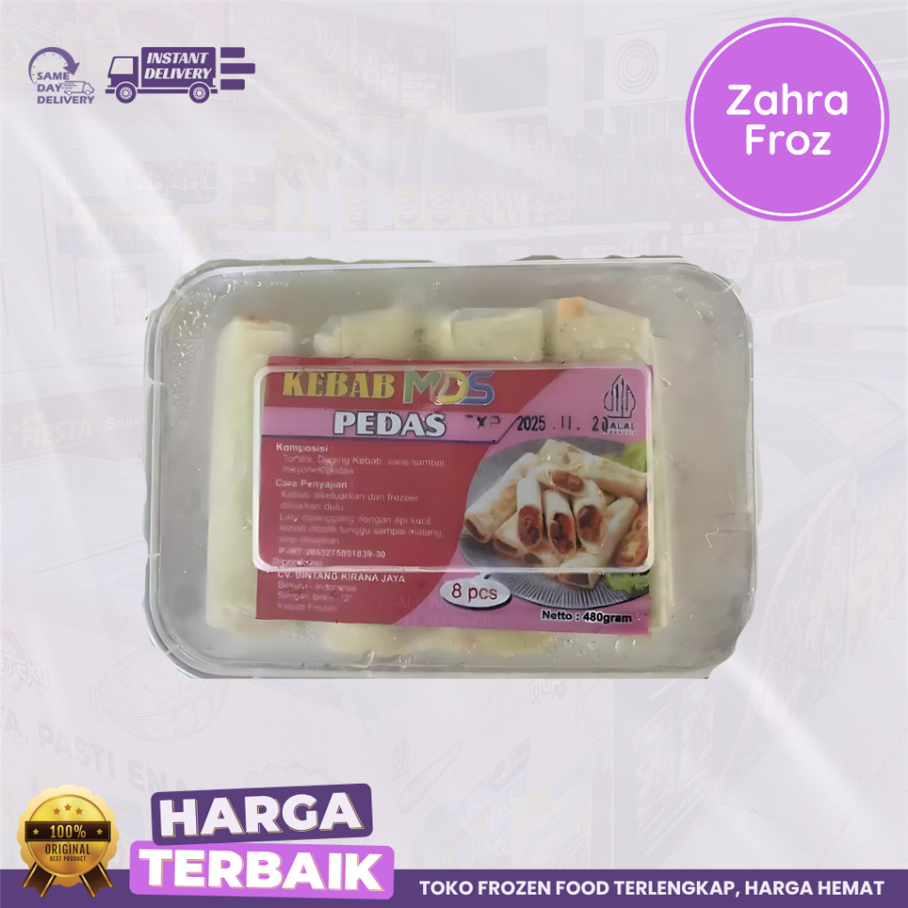 

KEBAB MDS PEDAS 480 GR ISI 8