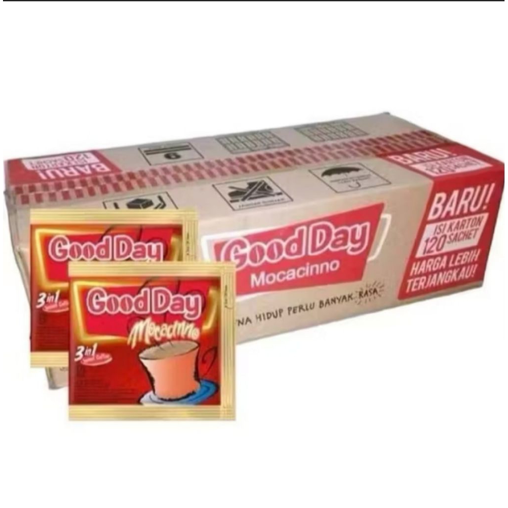 

Good Day Moccacino 3 in 1 Kopi Instan 20g 1 Karton isi 120 Pcs