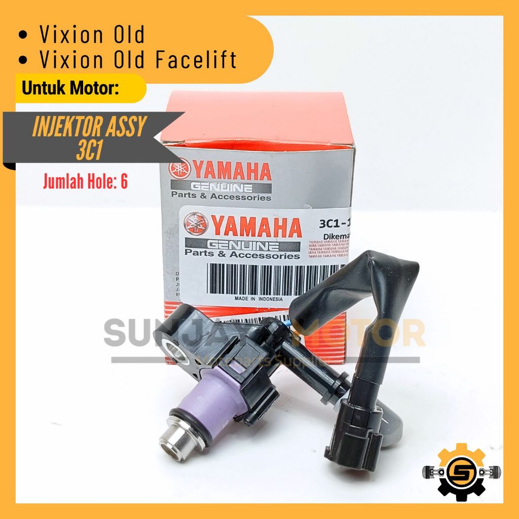 Nozzle Injector Assy Kualitas Original Yamaha 3C1 Injektor Vixion Old Vixion Facelift Ori YGP