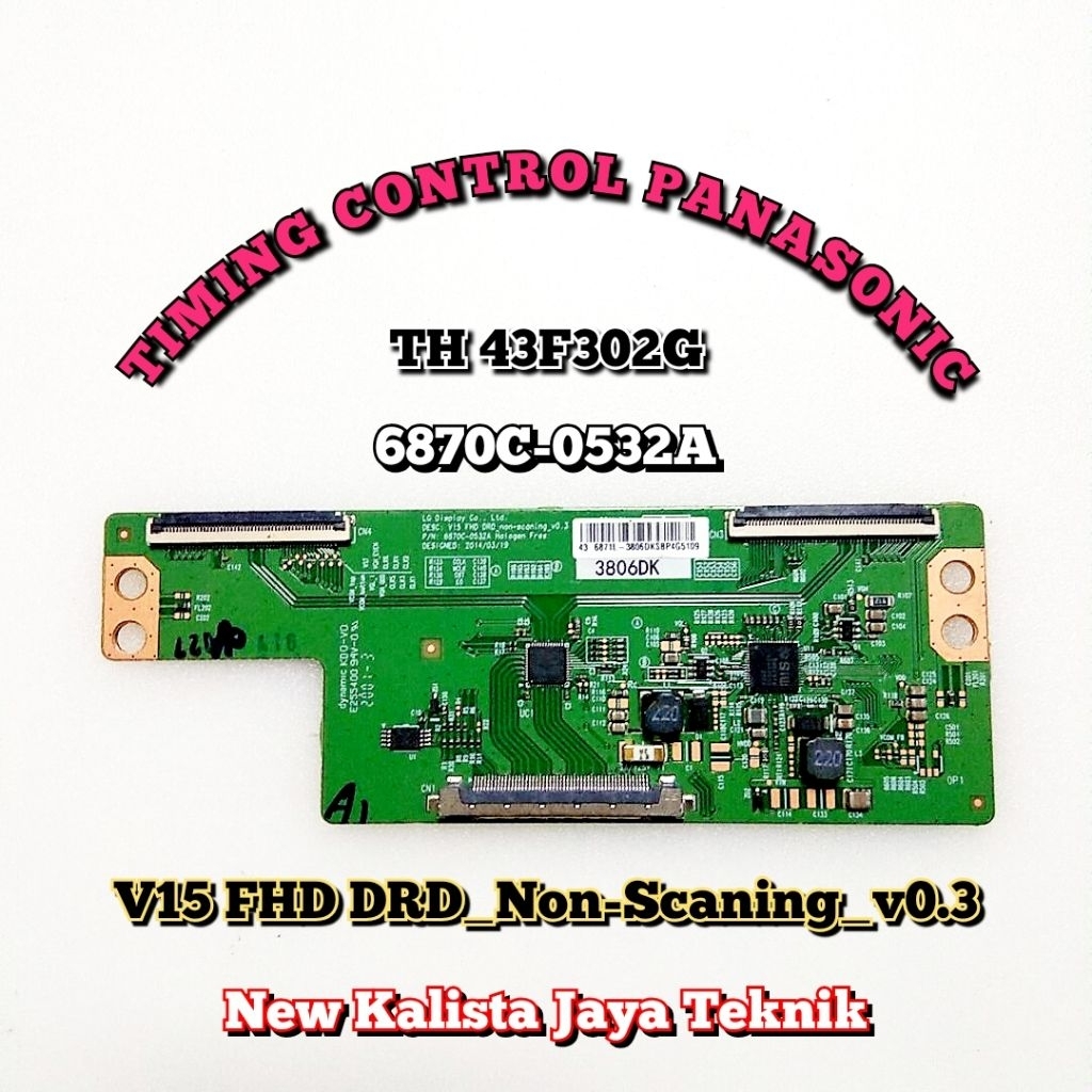 TCON TV PANASONIC TH 43F302G ORIGINAL V15 FHD TCON 43F302 TIKON TV TH43F302G TCON PANASONIC 43F302G 