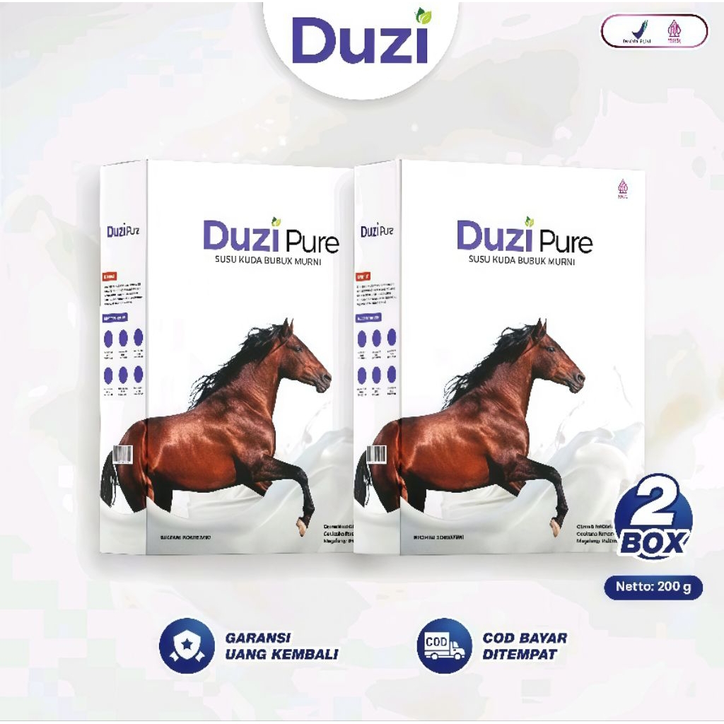 

Paket 2 Box Duzi Pure Susu Bubuk Kuda Liar Asli Lombok 100% Original Libas Kebas Kesumutan Nyeri Sendi dan Tulang