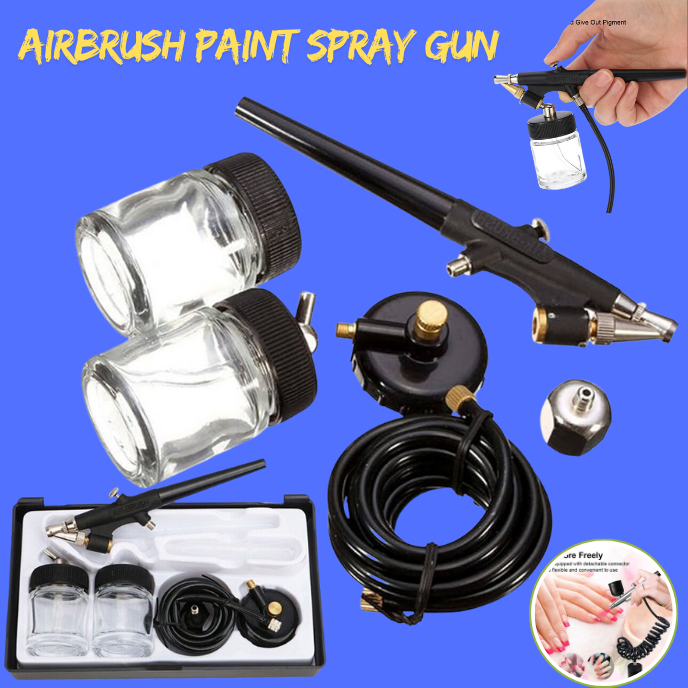 MEGA KKMOON Airbrush Spray Gun Alat Semprot cat Mobil Motor Sepeda Gun Sandblaster Cat Mist Sprayer