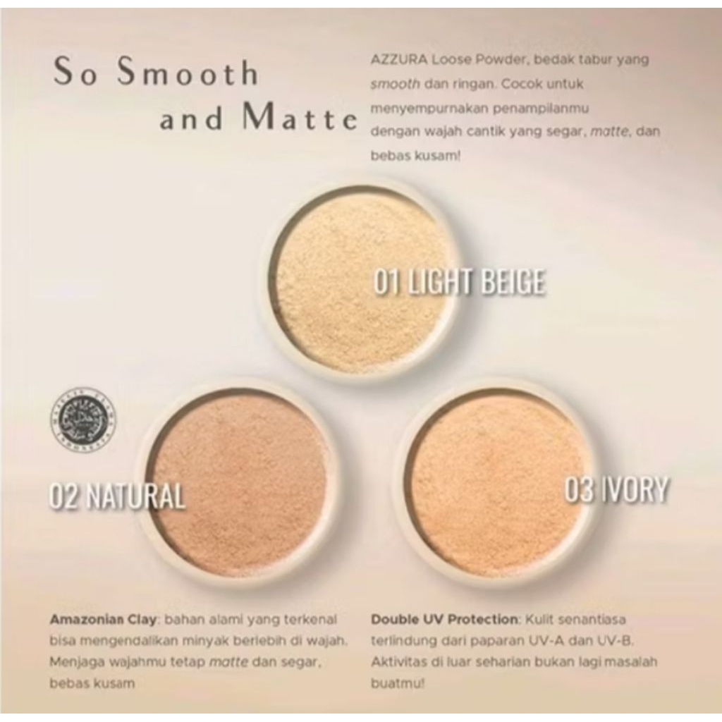 bedak tabur azura 3varian