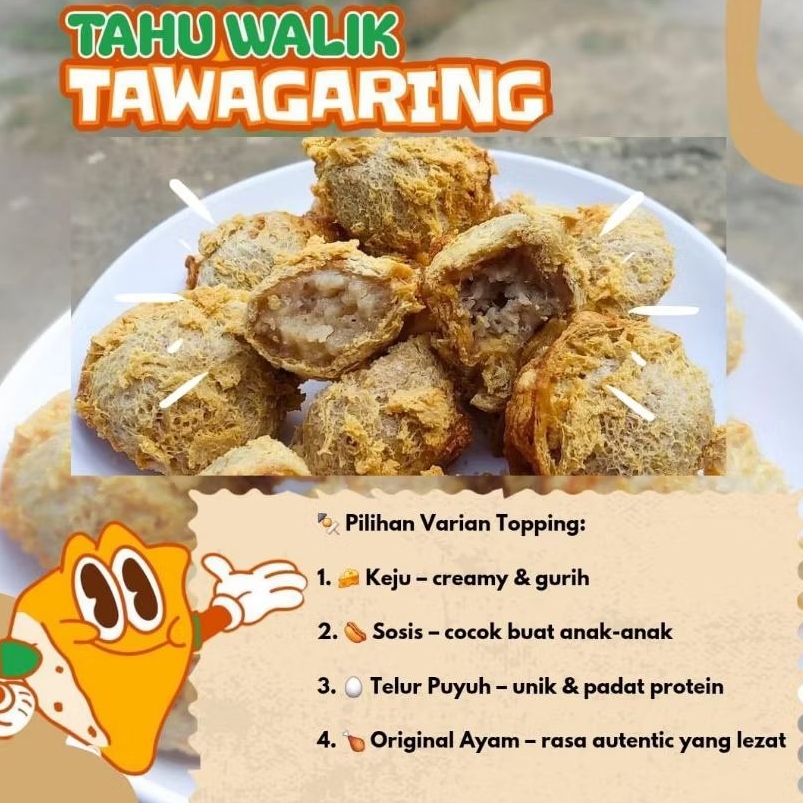 

Tahu Walik Mix/puyuh/Ori/Sosis/ Pcs