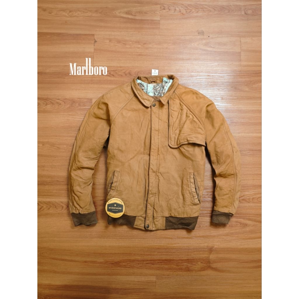 Vintage Marlboro leather jacket