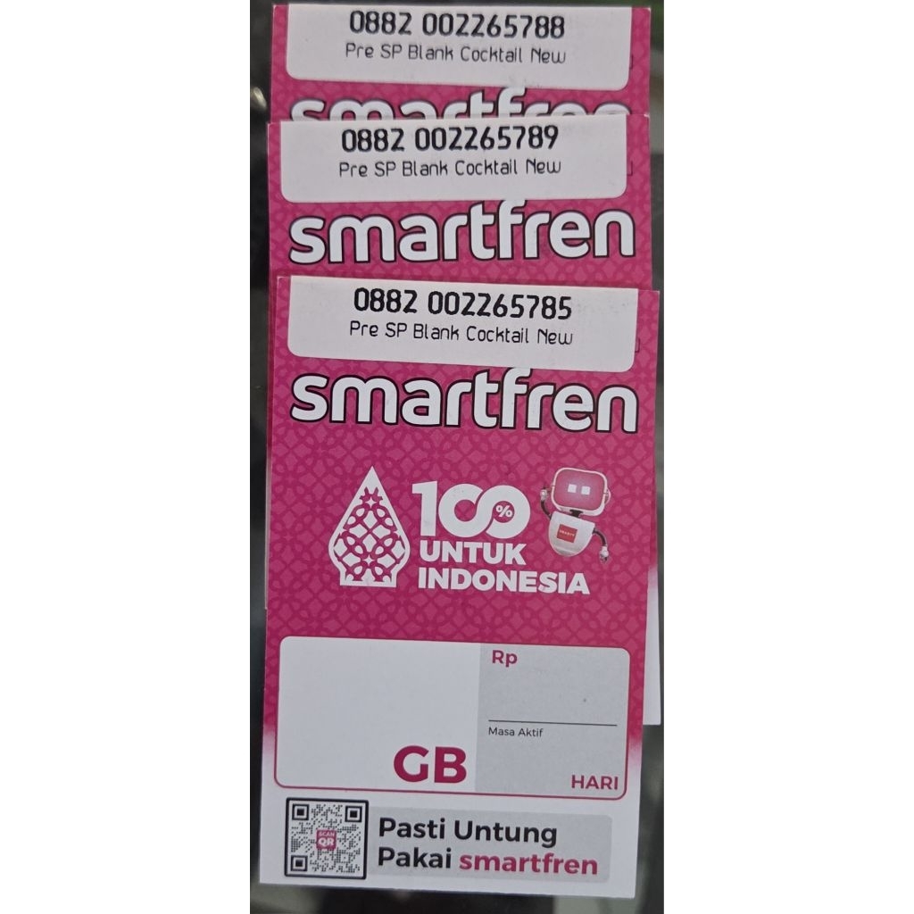 perdana Smartfren no Cantik  segel