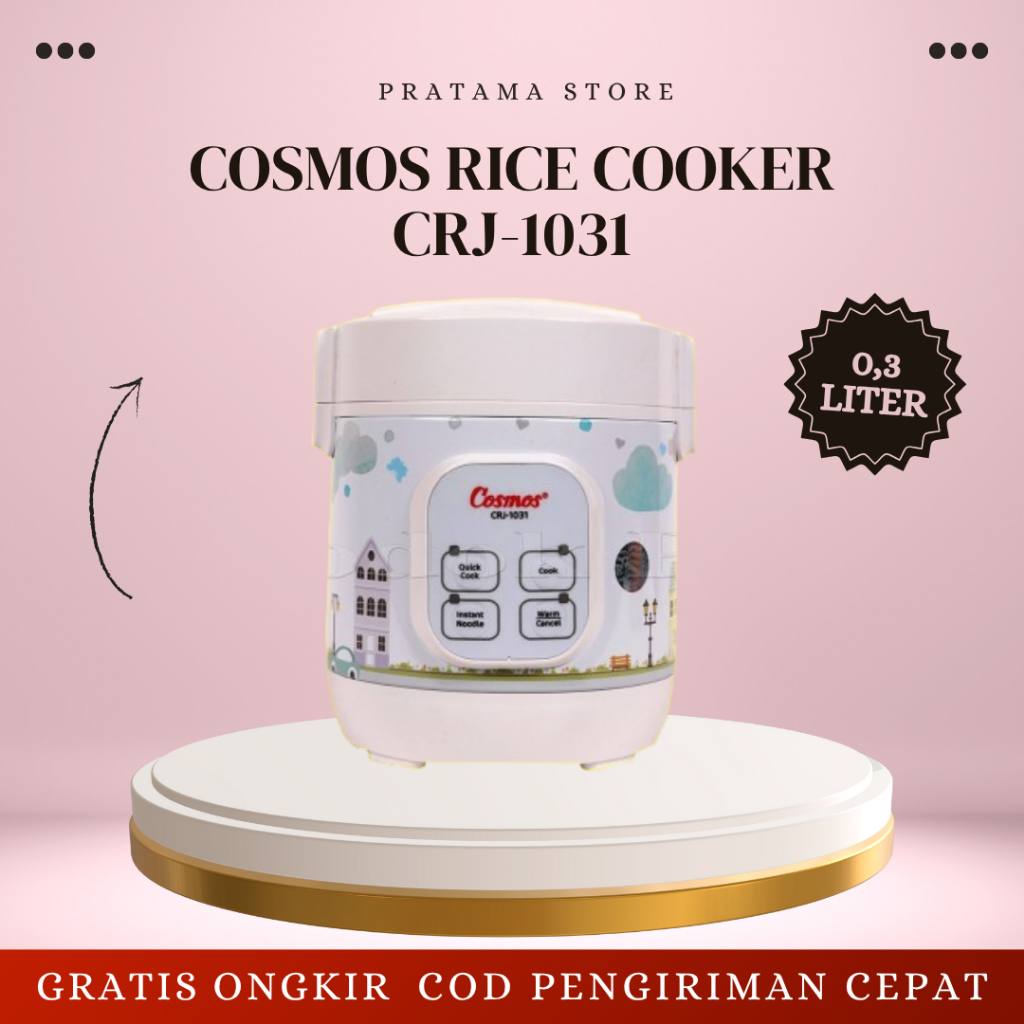 COSMOS RICE COOKER MINI CRJ-1031 0,3 LITER