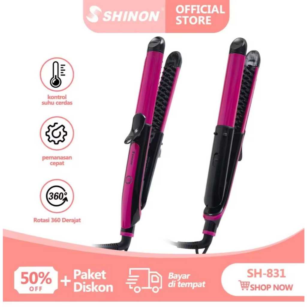 SHINON SH-831 Catokan Rambut Curly / Catokan Curly / Catokan Rambut Wanita / Pengkeriting Rambut / S