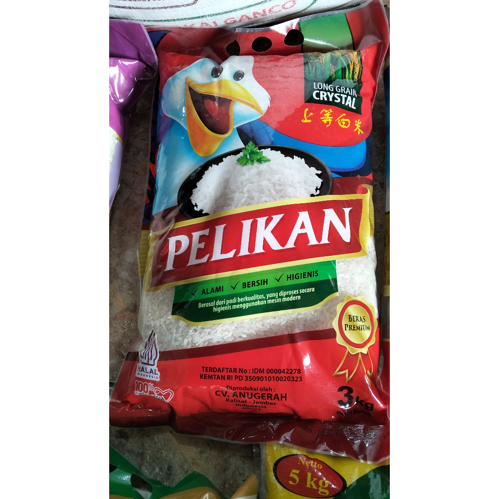 

BERAS PELIKAN PREMIUM 3KG