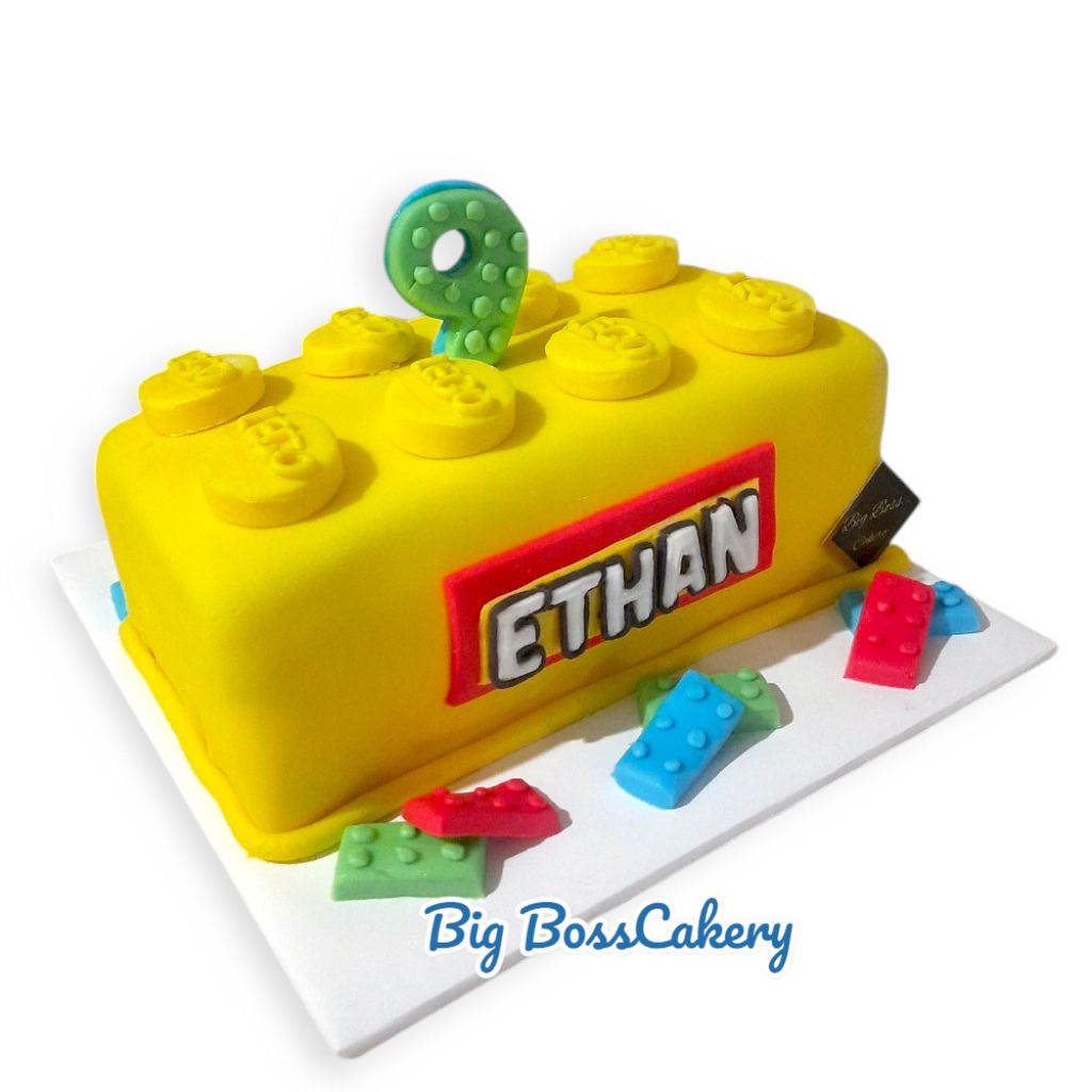 

LEGO BLOCK FONDANT CAKE