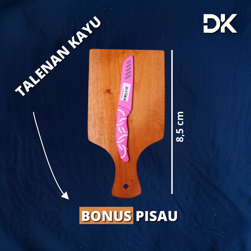 Talenan Kayu Bonus Pisau Dapur / Talenan Set Pisau / Talenan Gratis Pisau Kitchenware