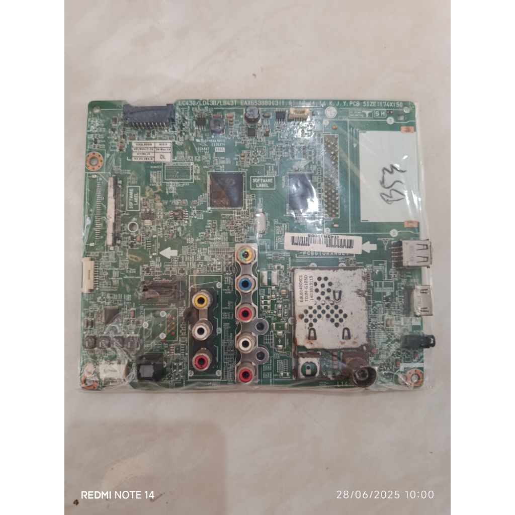 MB MOBO MAINBOARD MODULE MESIN TV LG 42LB561T/42LB620T MB LG 42