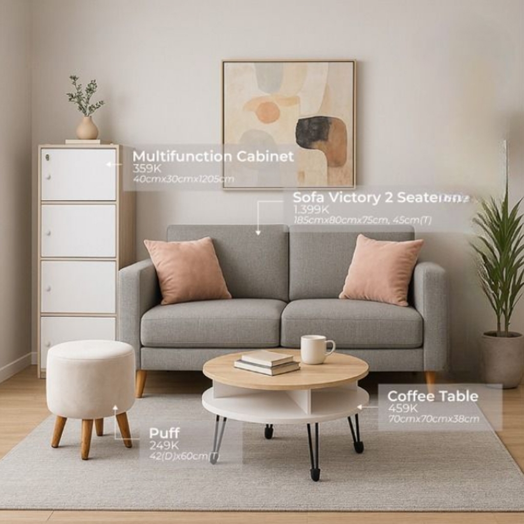 SET SOFA RUANG TAMU LENGKAP / SET LIVING ROOM /SET ISI APARTEMEN