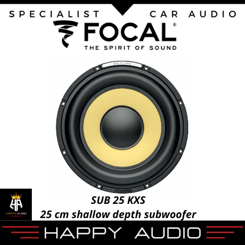 Focal SUB 25 KXS Subwoofer 10 inci (25 cm) Seri K2 Power Subwoofer Shallow Mount