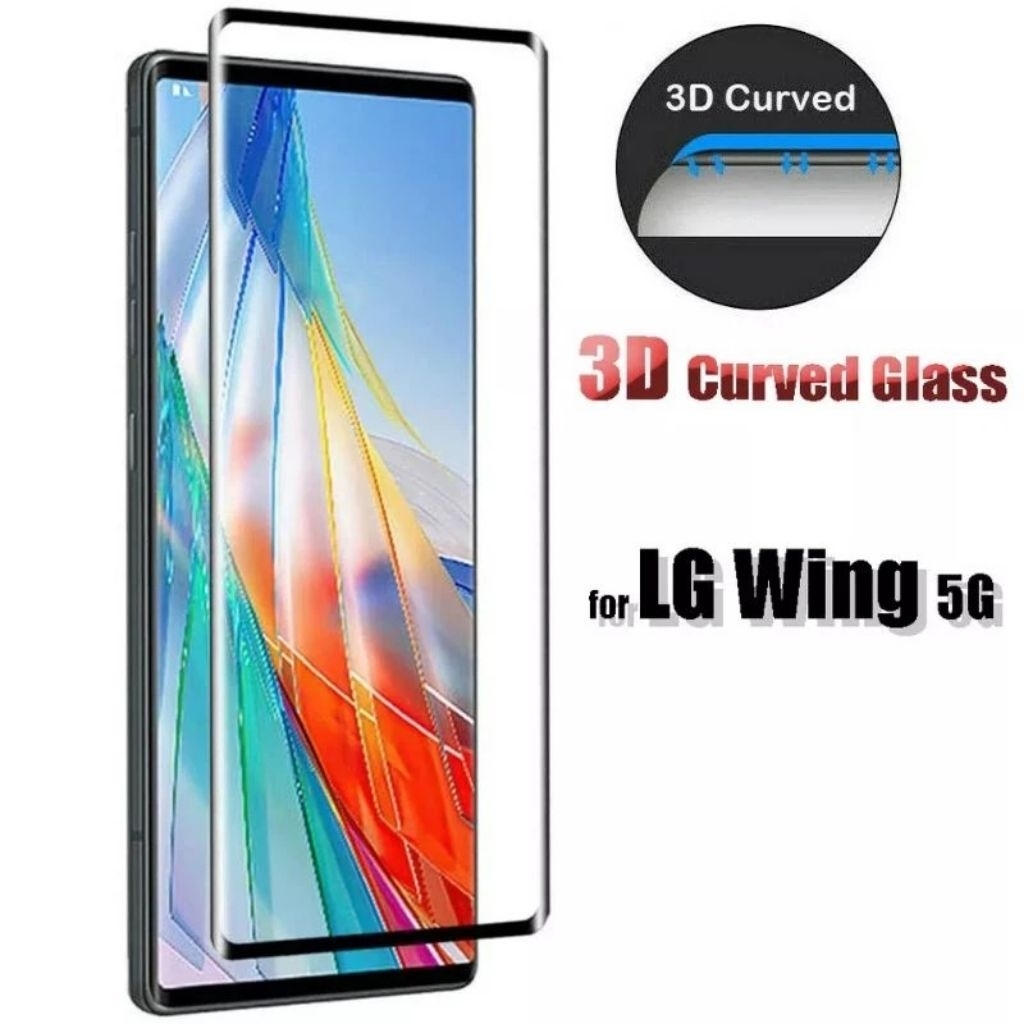 Tempered Glass 3D Curved LG Velvet / LG Wing 5G Full Cover Screen Protector